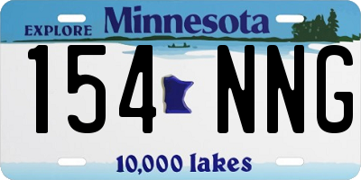 MN license plate 154NNG