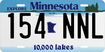 MN license plate 154NNL