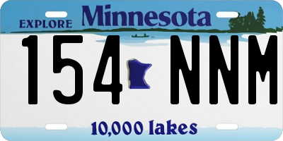 MN license plate 154NNM
