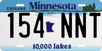 MN license plate 154NNT