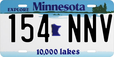MN license plate 154NNV