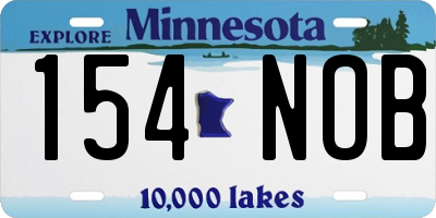 MN license plate 154NOB