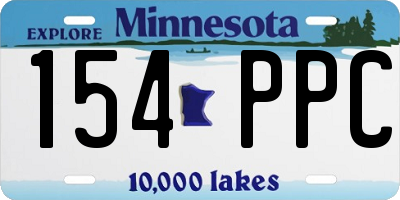 MN license plate 154PPC
