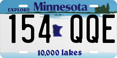 MN license plate 154QQE