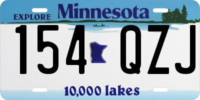 MN license plate 154QZJ