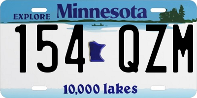 MN license plate 154QZM