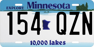 MN license plate 154QZN