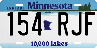 MN license plate 154RJF