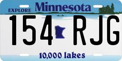 MN license plate 154RJG