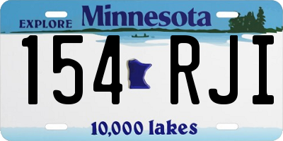 MN license plate 154RJI
