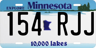 MN license plate 154RJJ