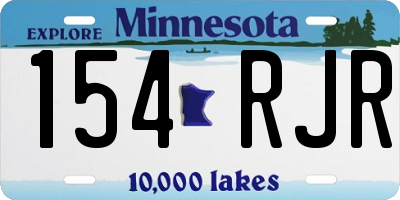 MN license plate 154RJR