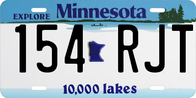 MN license plate 154RJT