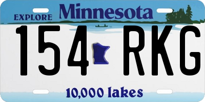 MN license plate 154RKG