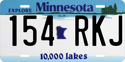 MN license plate 154RKJ