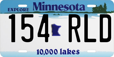 MN license plate 154RLD