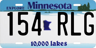 MN license plate 154RLG