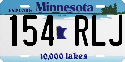 MN license plate 154RLJ