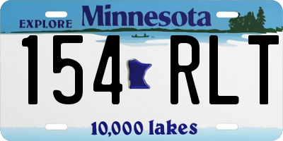 MN license plate 154RLT