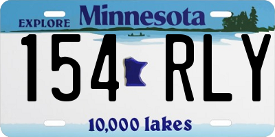 MN license plate 154RLY
