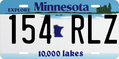 MN license plate 154RLZ