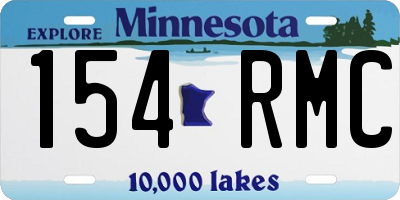 MN license plate 154RMC