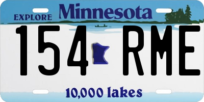 MN license plate 154RME
