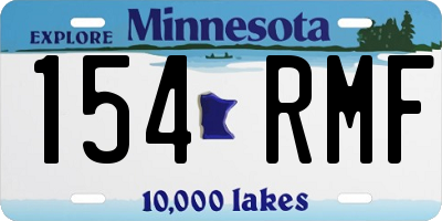 MN license plate 154RMF
