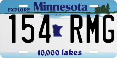 MN license plate 154RMG