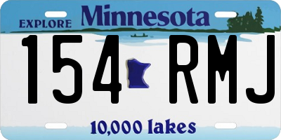 MN license plate 154RMJ