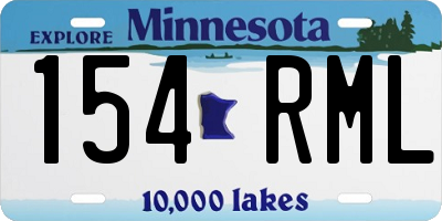 MN license plate 154RML