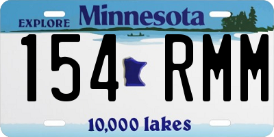 MN license plate 154RMM