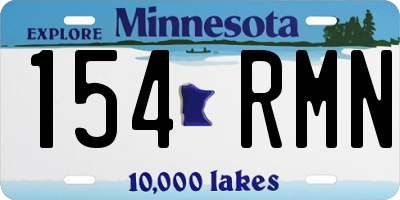 MN license plate 154RMN