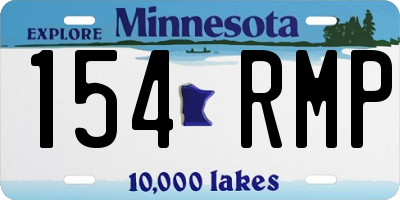 MN license plate 154RMP