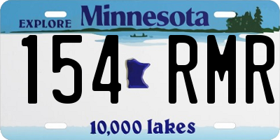 MN license plate 154RMR