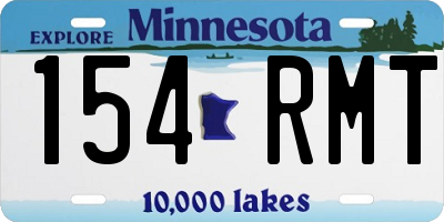 MN license plate 154RMT