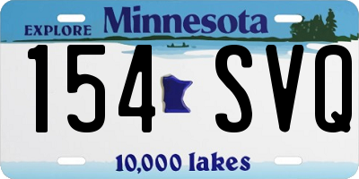 MN license plate 154SVQ