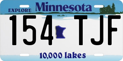 MN license plate 154TJF