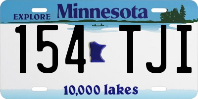 MN license plate 154TJI