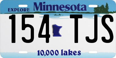 MN license plate 154TJS