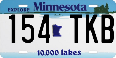 MN license plate 154TKB