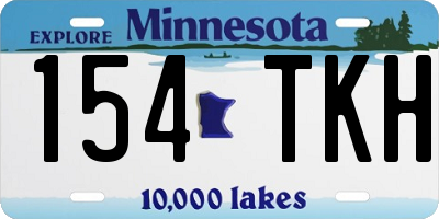 MN license plate 154TKH