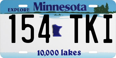 MN license plate 154TKI