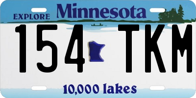 MN license plate 154TKM