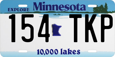 MN license plate 154TKP