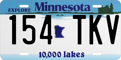 MN license plate 154TKV