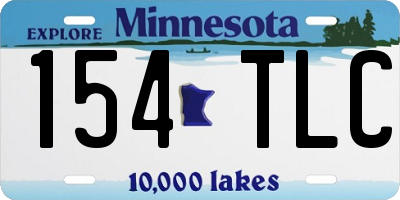 MN license plate 154TLC