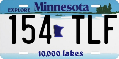 MN license plate 154TLF