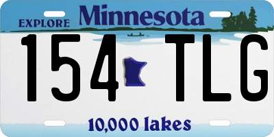 MN license plate 154TLG