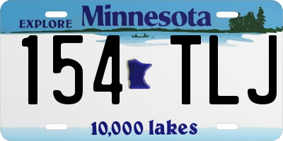 MN license plate 154TLJ